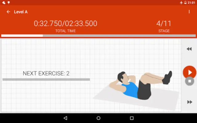 Abs workout ABS II - lose fat android App screenshot 1